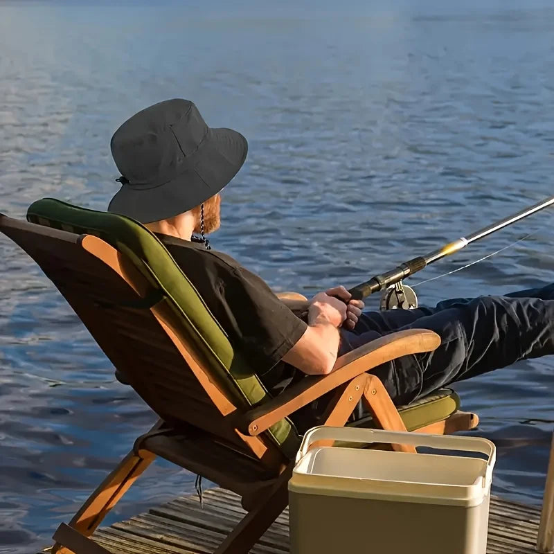 Portable Sun Protection Bucket Hat | UV-Resistant Quick-Dry Fishing Hat lifestyle view