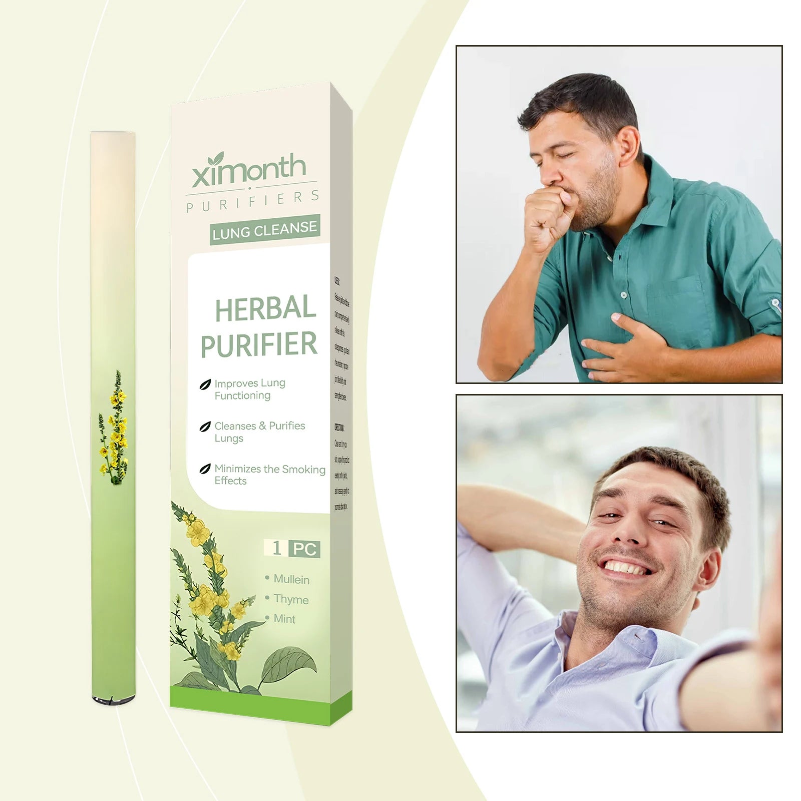 Herbal Blend Diffuser | Aromatherapy Inhaler for Focus and Relaxation lifestyle view