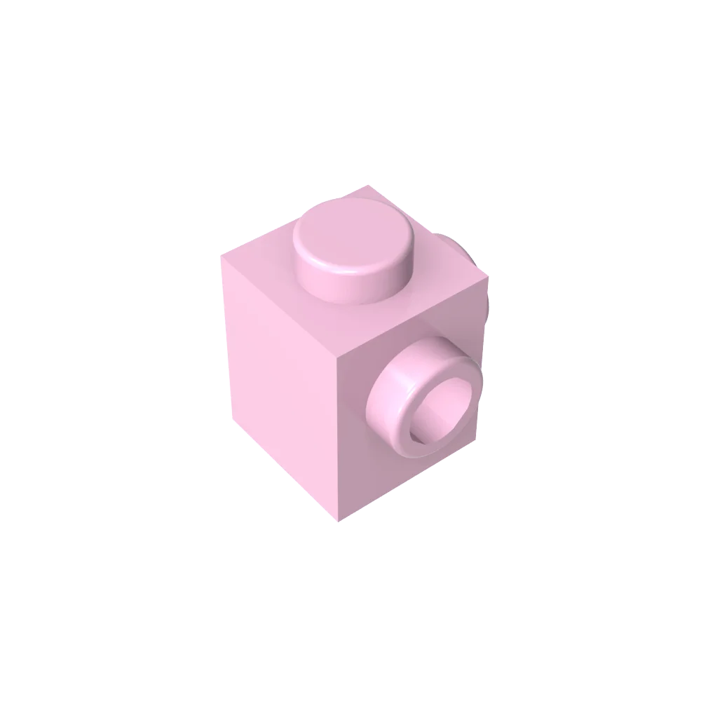 Gobricks GDS-1046 Modified Brick 1 x 1 with Studs on 2 Sides | Building Block for DIY close-up view