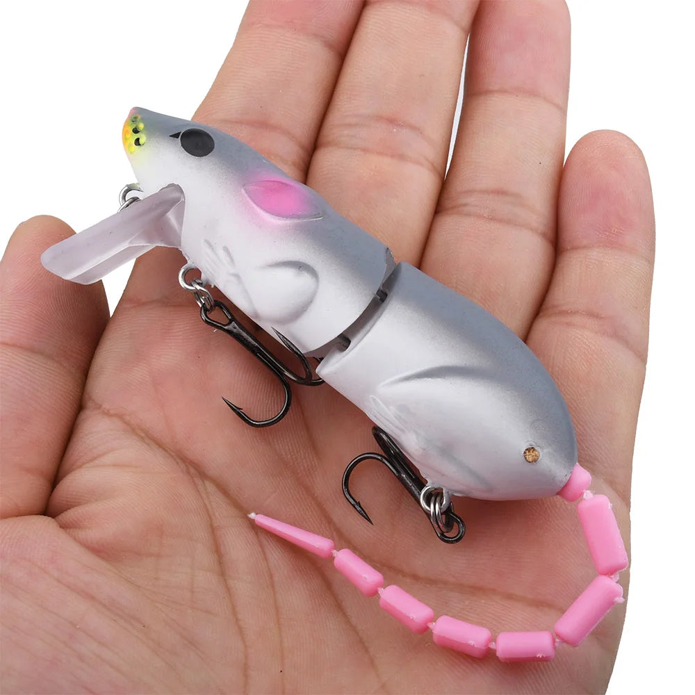 15.5CM Mouse Lure Artificial Plastic Mouse Fishing Lure Swimbait Rat Pike Bass Minnow Floatingbaits