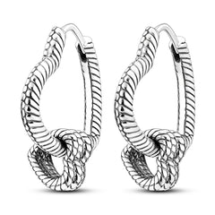 Original 925 Sterling Silver Women Hoop Earrings High Quality Shine Zircon U Shaped Cl close-up view