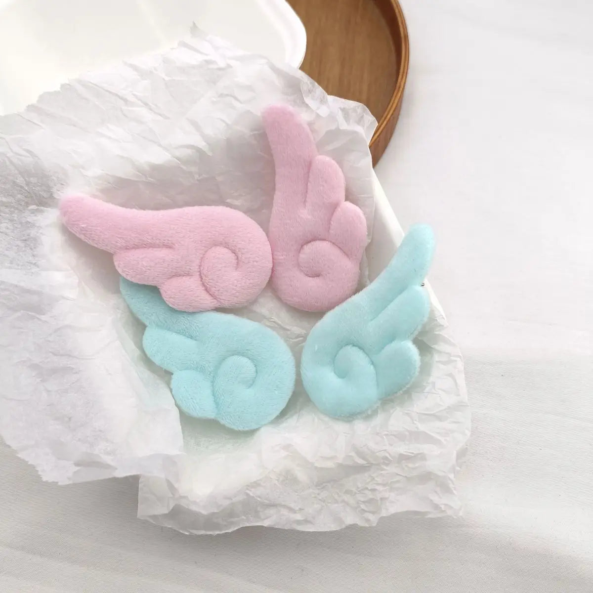 2Pcs/20Pcs 5cm Angel Wings Super Cute Angel Wing Plush Hairpin Girl Hair Clip Accessories Barrettes Hairgrip Headdress Headwear