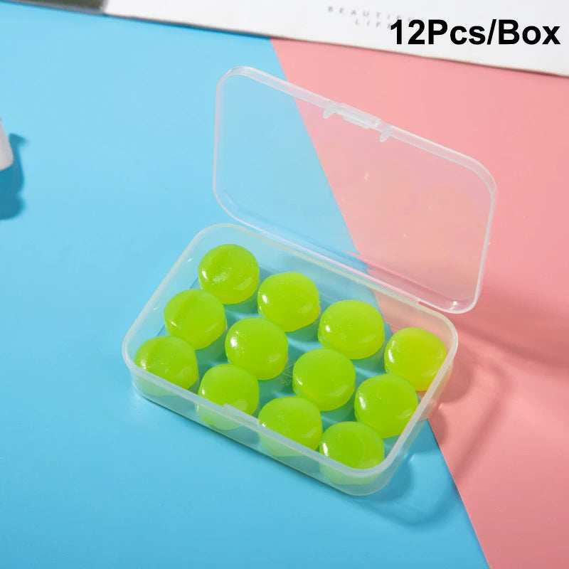 Noise Reduction Swimming Earplugs | Waterproof Silicone Sleep Ear Plugs for Snoring a lifestyle view