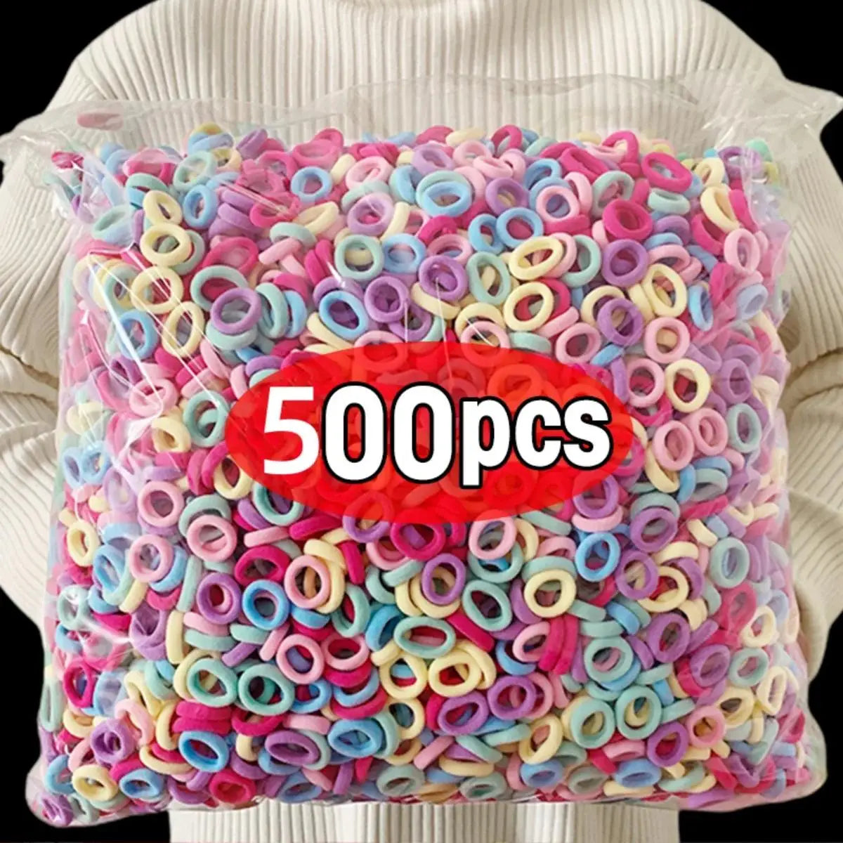 Ponytail Hold Hair Tie Rubber Bands Scrunchie Hair for Girls lifestyle view