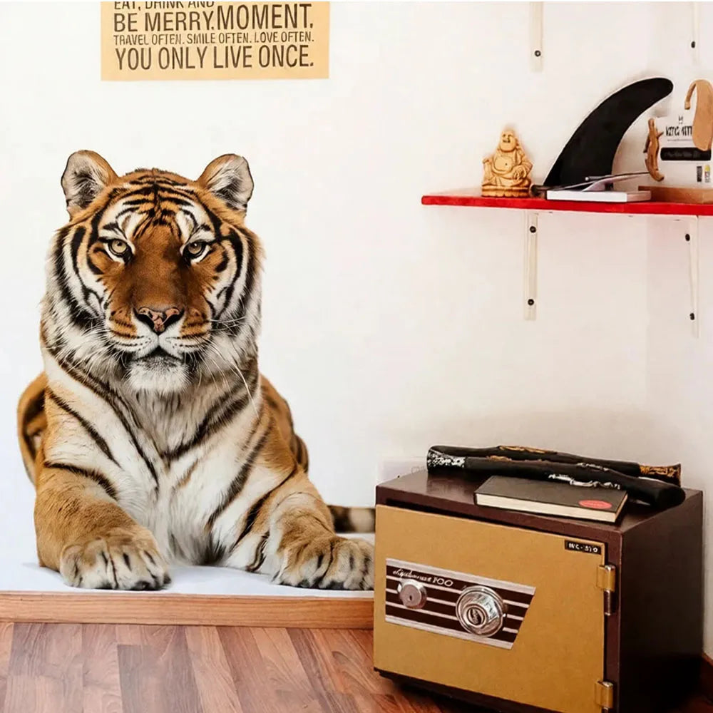 Vibrant Tiger Wall Sticker | Peel Off Living Room Bedroom Decor additional angle