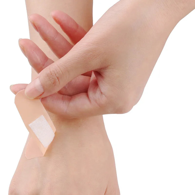 100Pcs Band-Aids Waterproof Breathable Cushion Adhesive Plaster Wound Hemostasis Stic alternate view