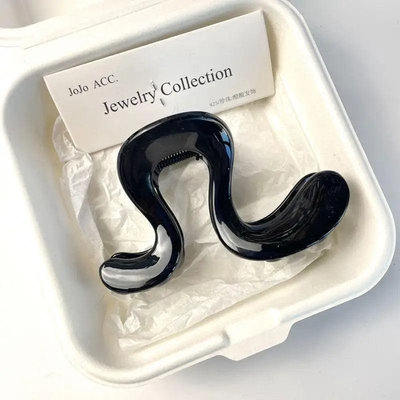 ⚑Korean Simple Matte Hair Clips Retro Geometric Claw Clips Elegant Premium Half-Up Hair Clips Shark Clip