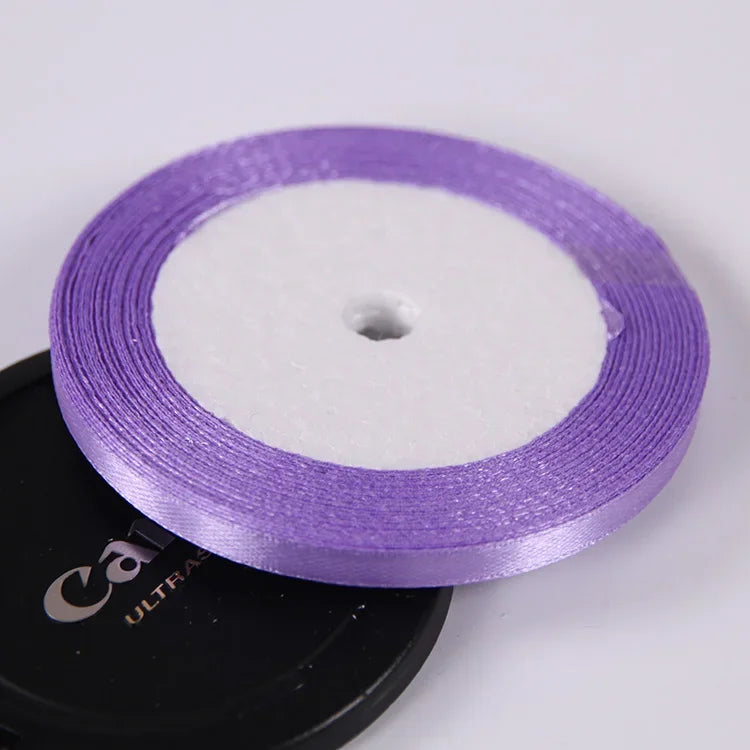 22 Meters/Roll 6mm Silk Satin Ribbons Christmas Halloween Birthday Party Gift Wrappin lifestyle view