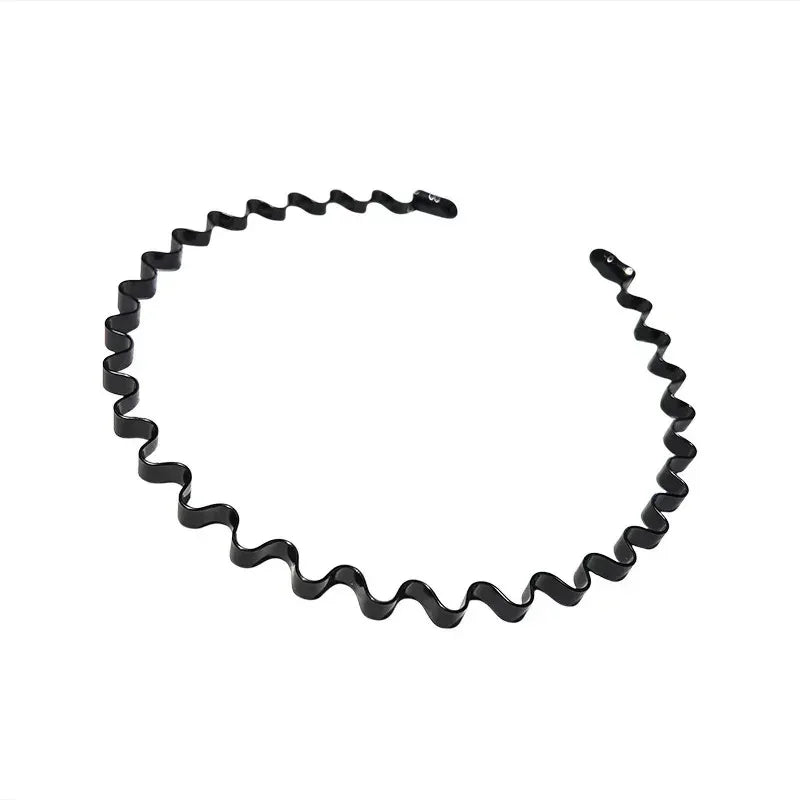 Invisible Iron Metal Headband for Men and Women Long Hair Sports Face Washing Wavy additional angle