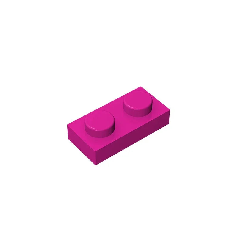 Gobricks GDS-502 Platte 1 x 2 Kompatible Bausteine | 6225 Teile für DIY-Kreationen