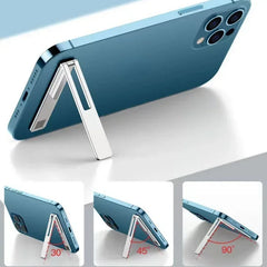 Magnetic Ultra Thin Foldable Mobile Phone Holder Bracket Metal Alloy Desktop Cell Phone Stands Unive