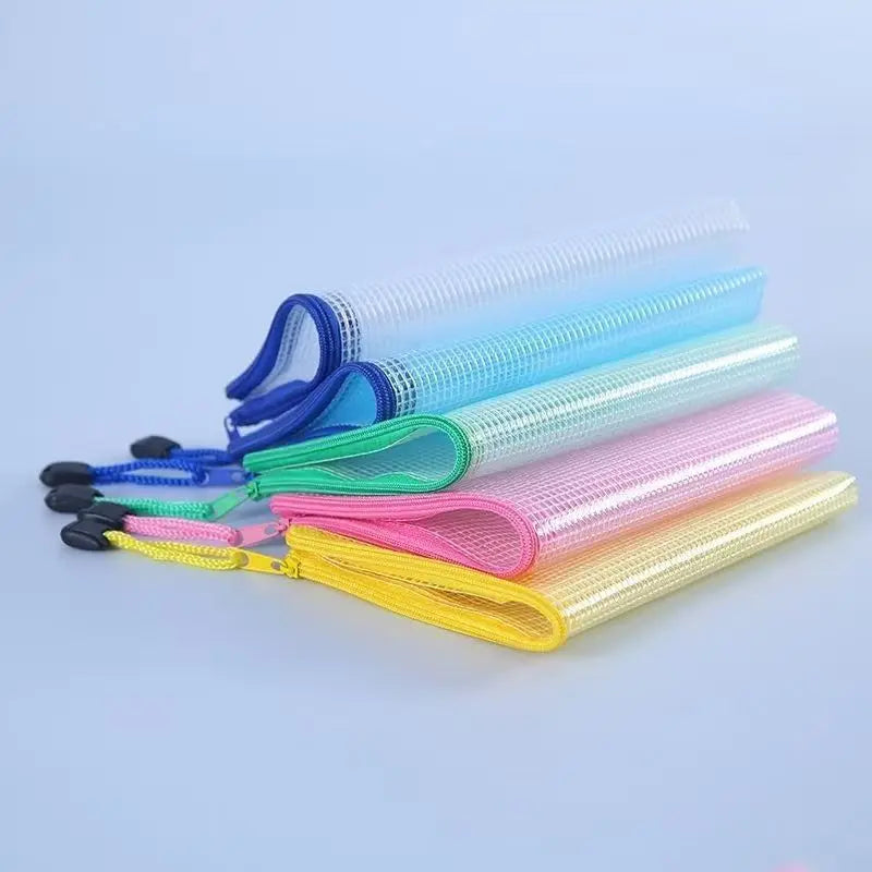 Mesh Bags A4/A5 Plastic Zipper Bags for Organizing Waterproof Clear lifestyle view
