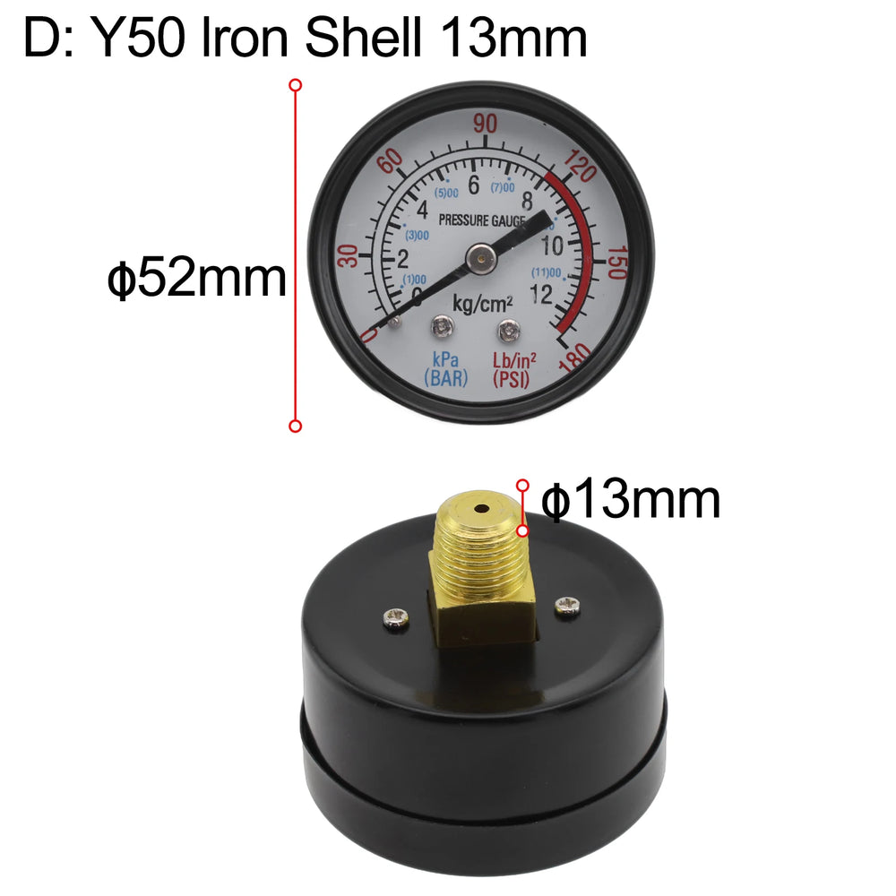 1pc Pressure Gauge for Air Compressor | Power Tool Replacement Accessory additional angle