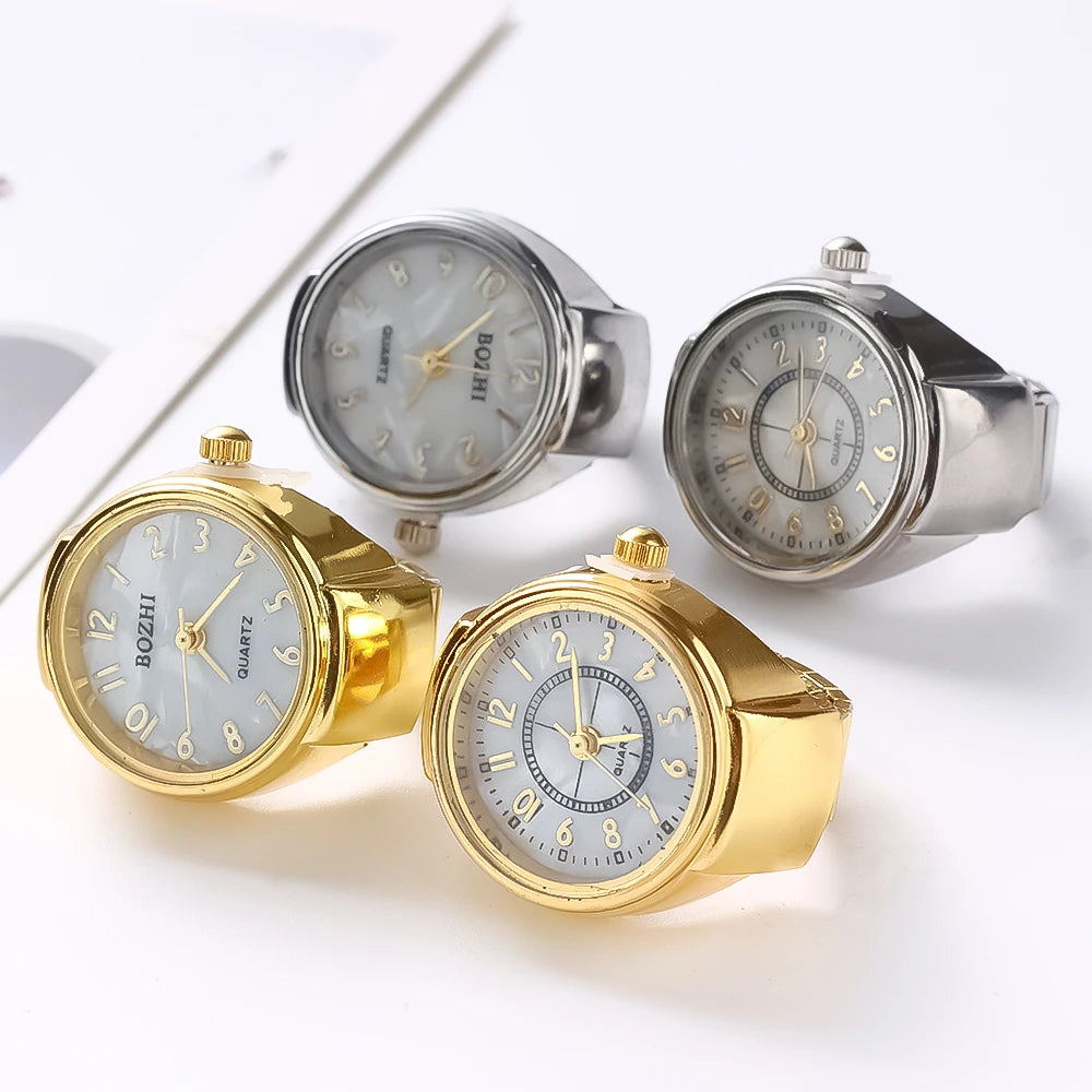 Retro Roman Vintage Punk Finger Watch Ring
