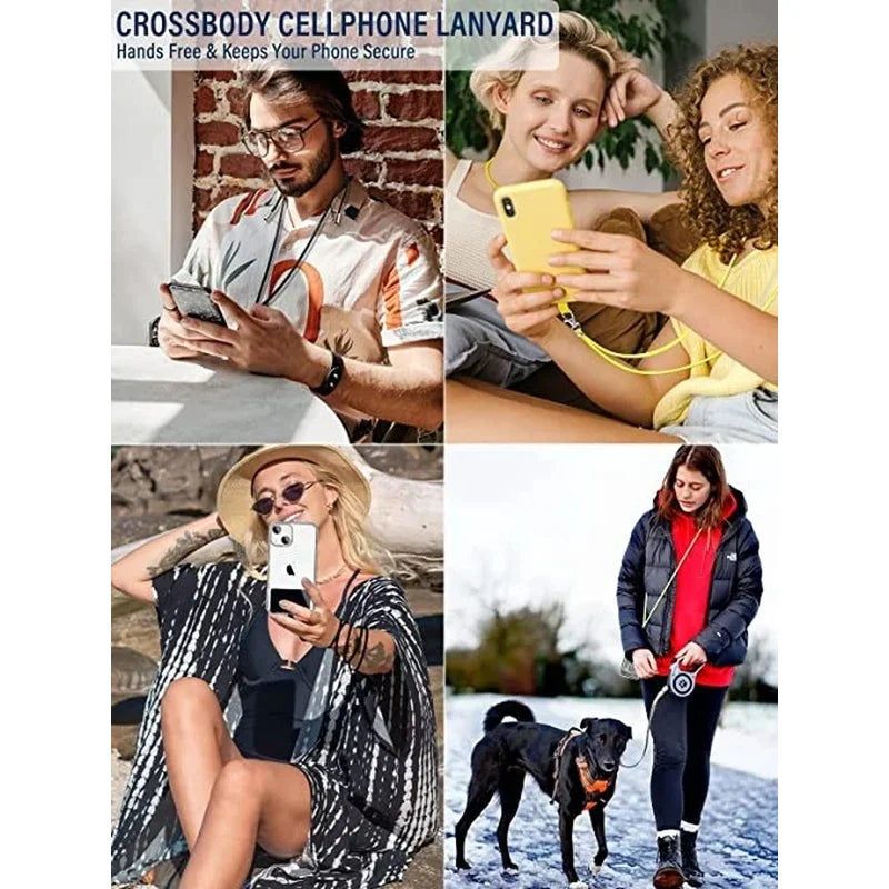 1/2pcs Universal Adjustable Phone Lanyard Strap Mobile Phone Hanging Rope Neck Straps lifestyle view