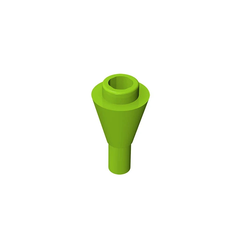 Gobricks GDS-1138 Cone 1 x 1 Inverted with Bar | Building Block for DIY Creations alternate view