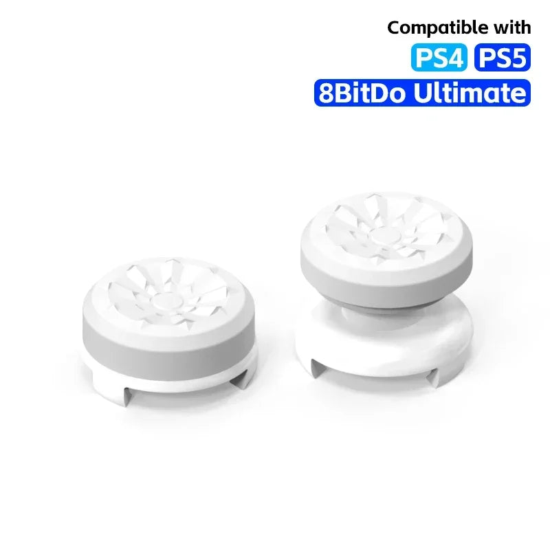 DATA FROG High-Rise Thumb Stick Grips | FPS Performance Extenders for PS4 PS5 and 8Bit close-up view