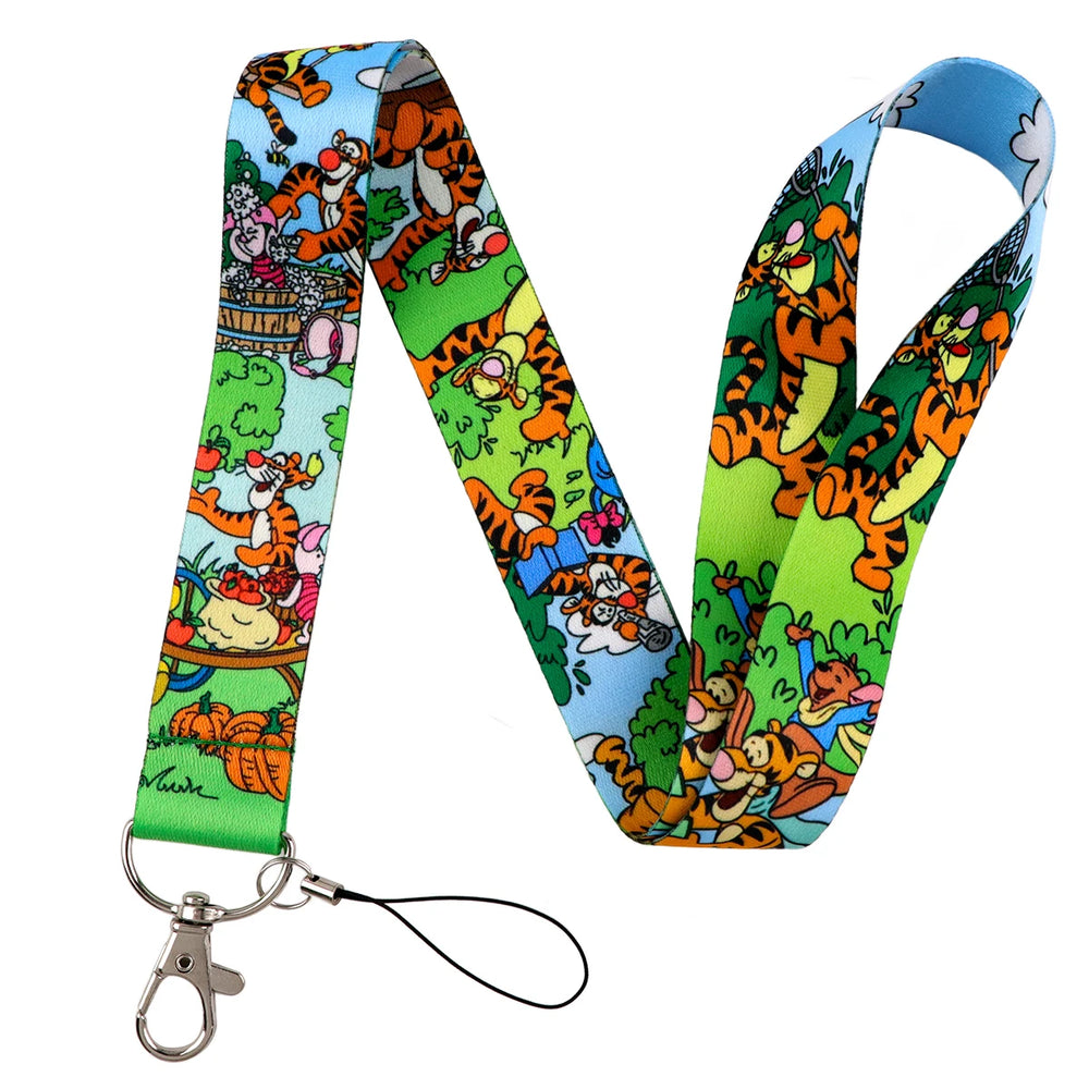 Cartoon Animal Keychain Lanyard | Anti-Lost Rope Strap for Keys detail view