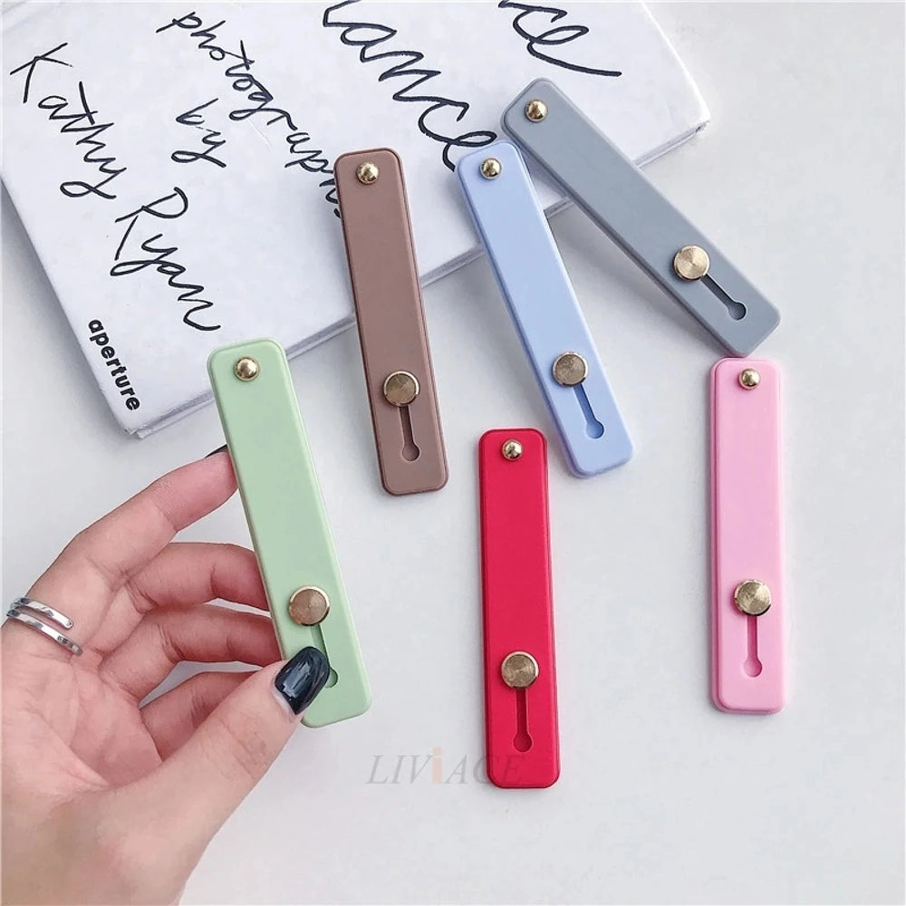 Phone Holder Finger Handle Strap Push Pull Grip Bracket Wrist Band Holder Kickstand F alternate view