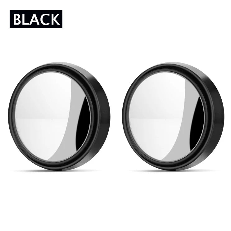 2Pcs 360 Degree Adjustable Blind Spot Mirror Car Auxiliary Rearview Convex Mirror Rou alternate view
