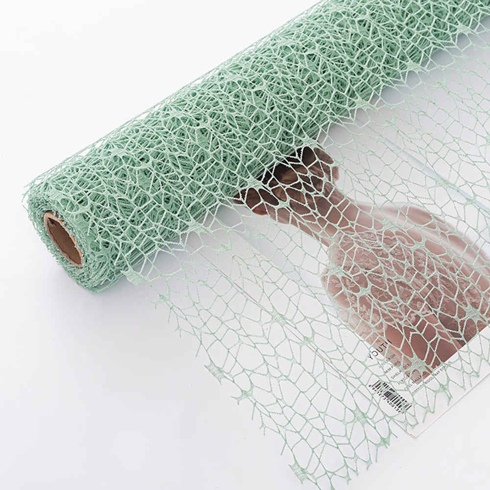 1 Roll Korean Style Jacquard Net Ribbon | Flower Bouquet Packaging DIY Material detail view