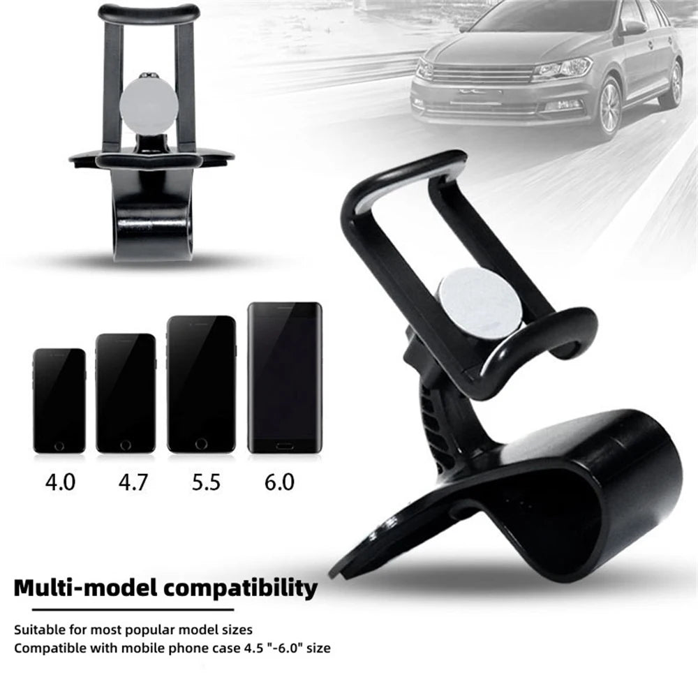 Car Phone Holder Dashboard Mount 360° Rotatable For iPhone Samsung Xiaomi