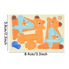 30Kinds Animal 3D Puzzle Kids Children Birthday Party Toy Paperboard Cartoon Dinosaur close-up view