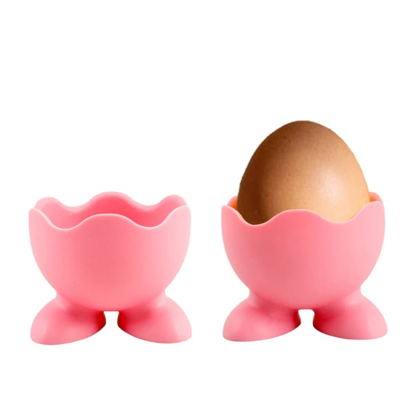 5PCS Silicone Egg Cup Holders | Food Grade Egg Storage Rack and Poacher Cups alternate view