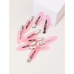 10pcs Seamless Fashion Transparent Hair Clips for Girls Makeup Facial Accessory Styling Clips for Re