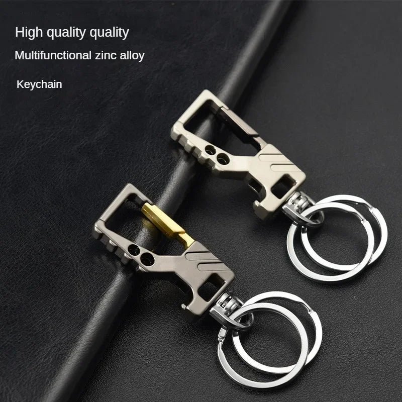 Heavy Duty Keychain Bottle Opener Carabiner | Metal Key Ring for Men and Women alternate view