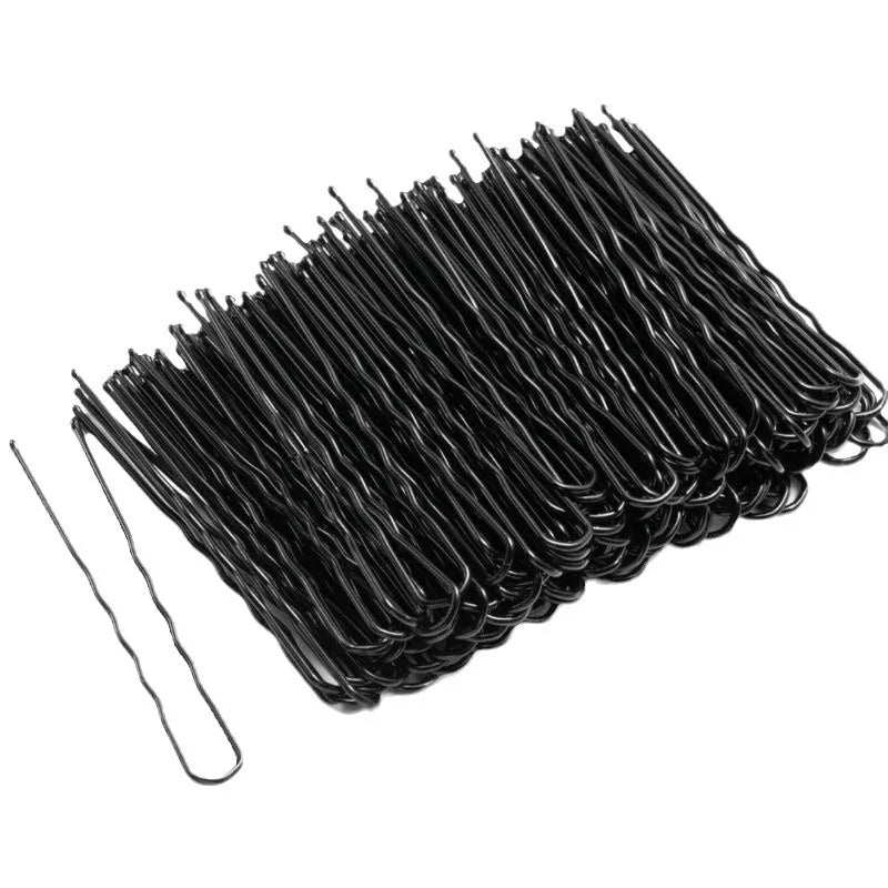 50pcs 5cm Bridal Bun Secure Styling Bobby Hair Clip U Shaped Hairpins Salon Hair Styling Tools XKBJ18