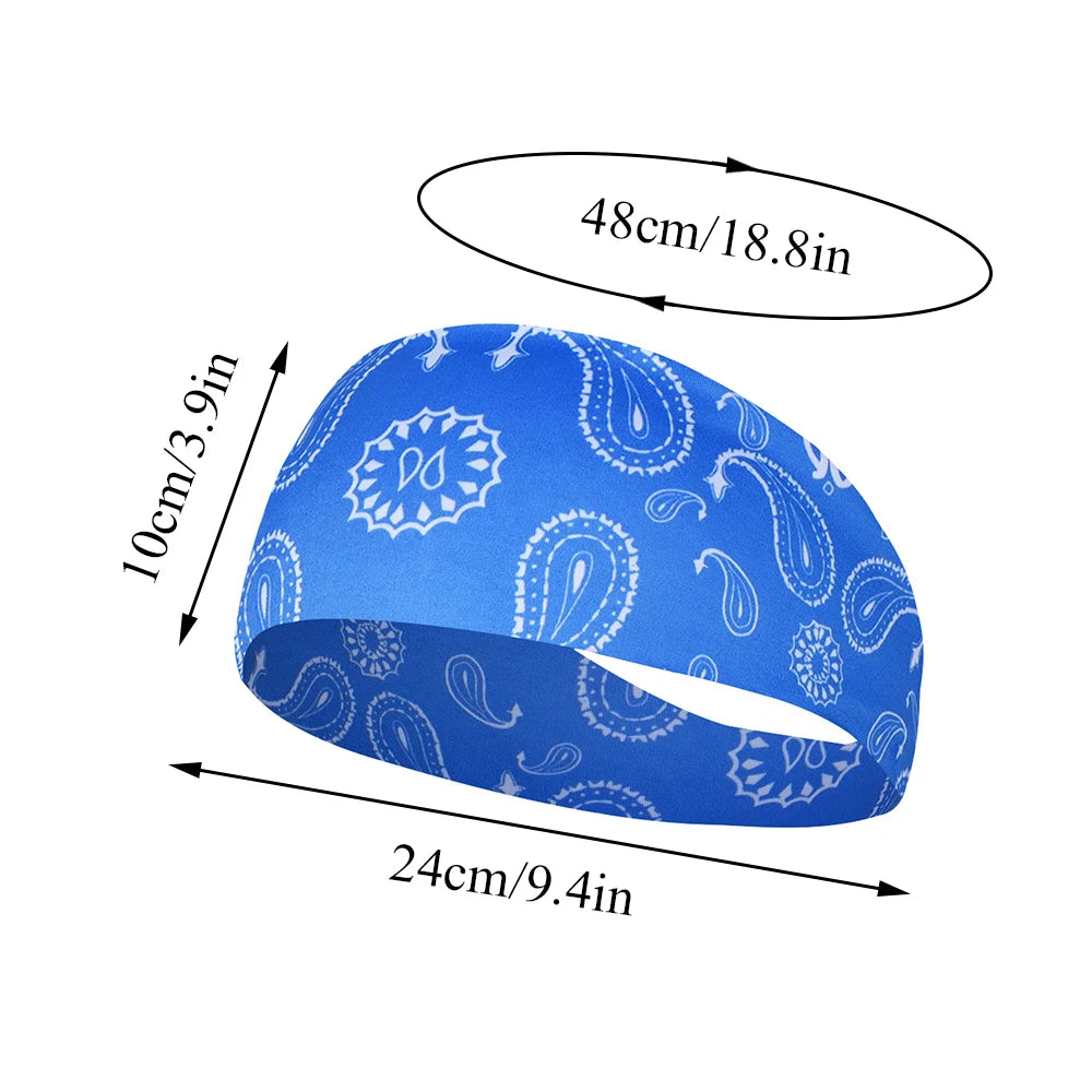 Sports Hair Bands Elastic Yoga Hairbands Absorbing Sweat Headband Women Men Running Fitn detail view