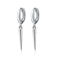 925 Sterling Silver Earrings Cone Pendant Electroplated Gold Women's Elegant Fashion Wedding Anniver