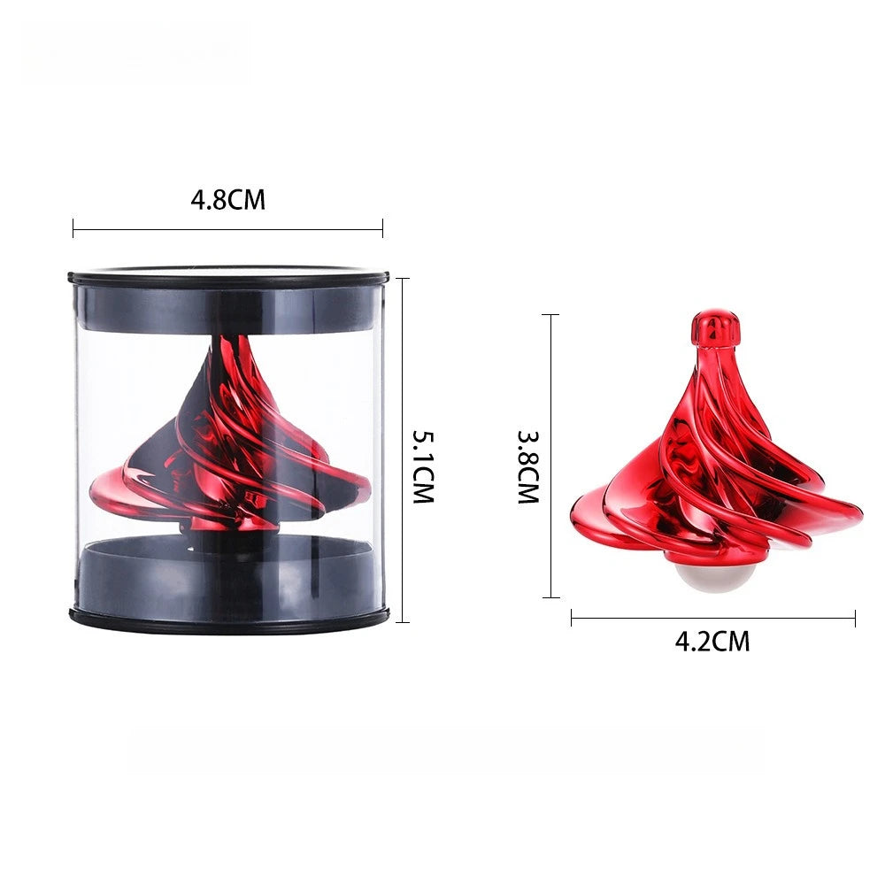 Wind Up Desktop Toy | Rotating Kinetic Spinner Fidget Stress Relief Gift lifestyle view