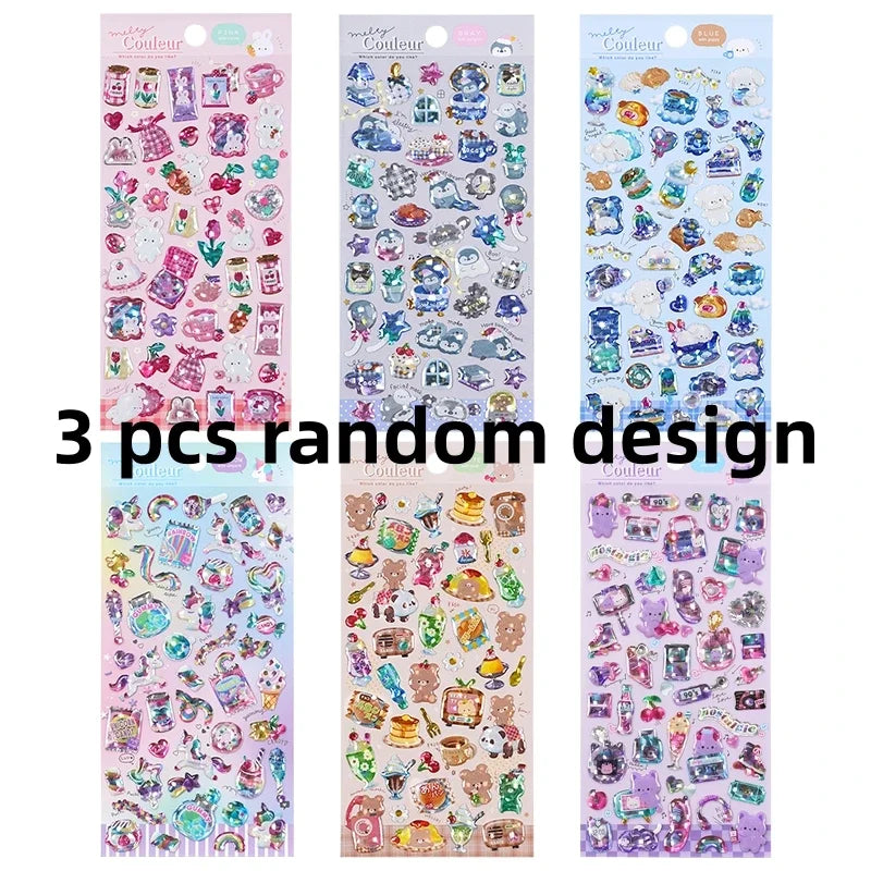 Colorful Cartoon Candy Stickers for Scrapbooking | DIY Journal Decoration Set alternate view