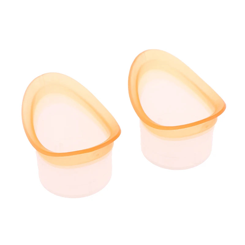 2pcs Silicone Eyewash Cup | Soft Reusable Eye Bath Cup for All Ages close-up view