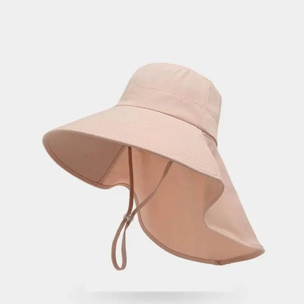 Wide Brim Sun Hat with Neck Flap | UV Protection Fisherman Hat for Outdoor Travel lifestyle view
