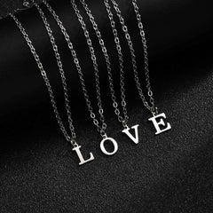 26 Letters A-Z Initial Pendant Necklaces for Women,Alphabet Pendant Rolo Chain Necklace,Simple Fashi
