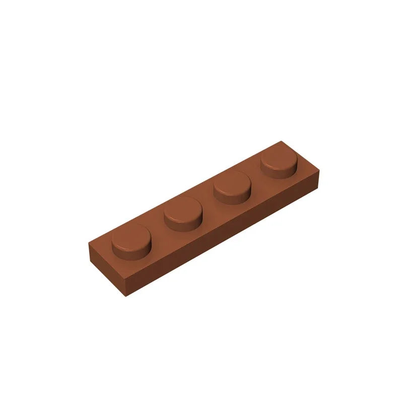 Gobricks GDS-504 Plate 1 x 4 | Compatible Building Block Pieces additional angle