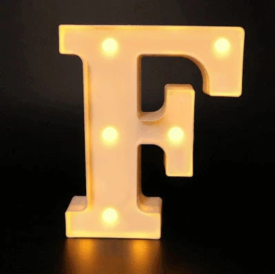 16cm Letter LED Night Light | Alphabet Luminous Decorative Lamp for Party alternate view