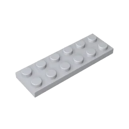 Plate 2 x 6 Building Block | Compatible Building Brick for DIY Creations alternate view