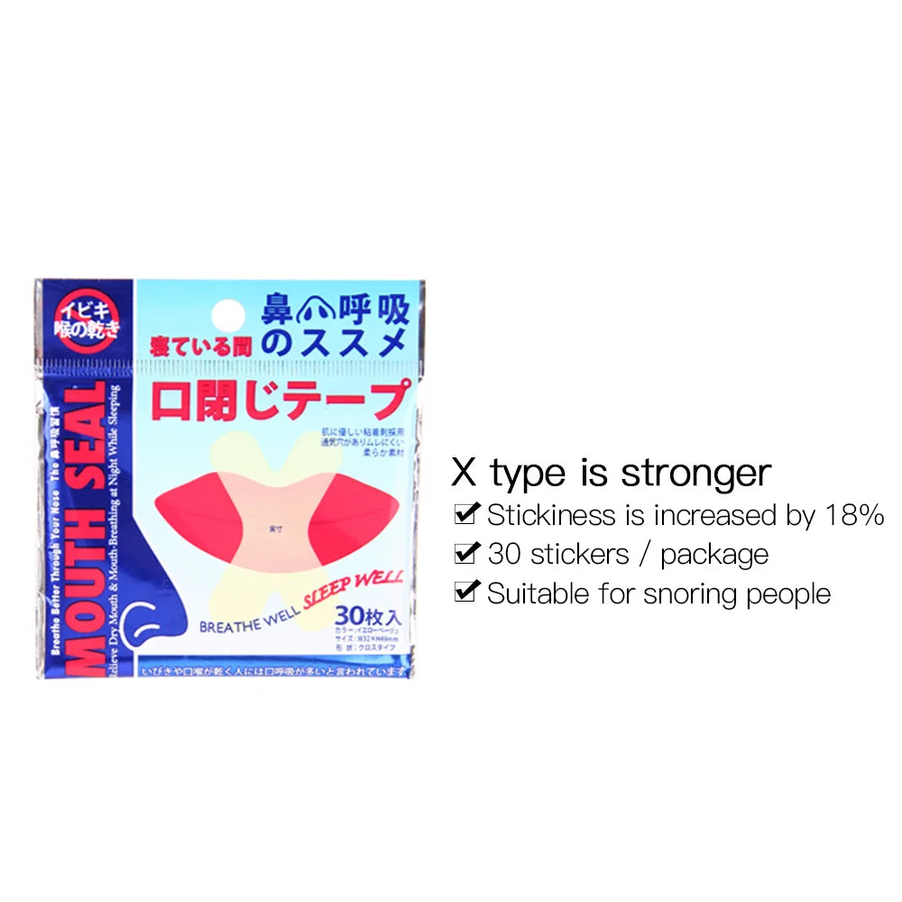 30/60/150/300pcs Mouth Tape for Sleeping | Anti Snoring Patch for Better Breath and Q lifestyle view