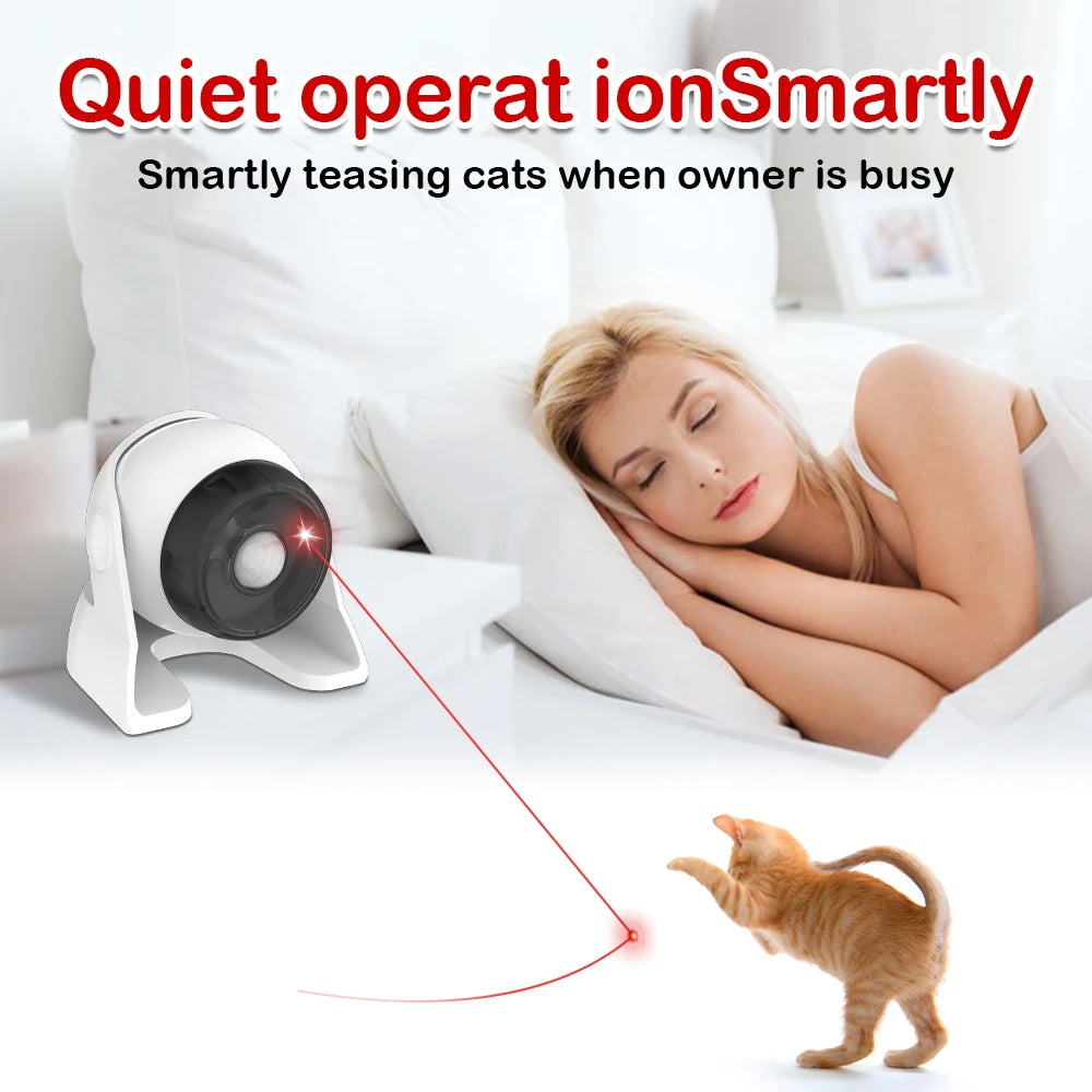 Automatic Cat Laser Toy – Rechargeable Interactive