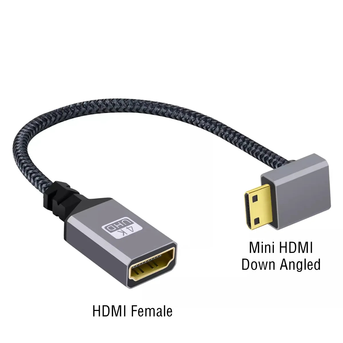 4K 60Hz HDMI-Compatible Extension Cable | Male to Female Adapter for Micro/Mini HDMI alternate view