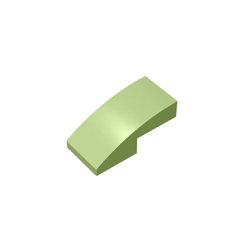 Gobricks GDS-795 Slope, Curved 2 x 1 Inverted | Compatible Building Block for DIY Projec detail view