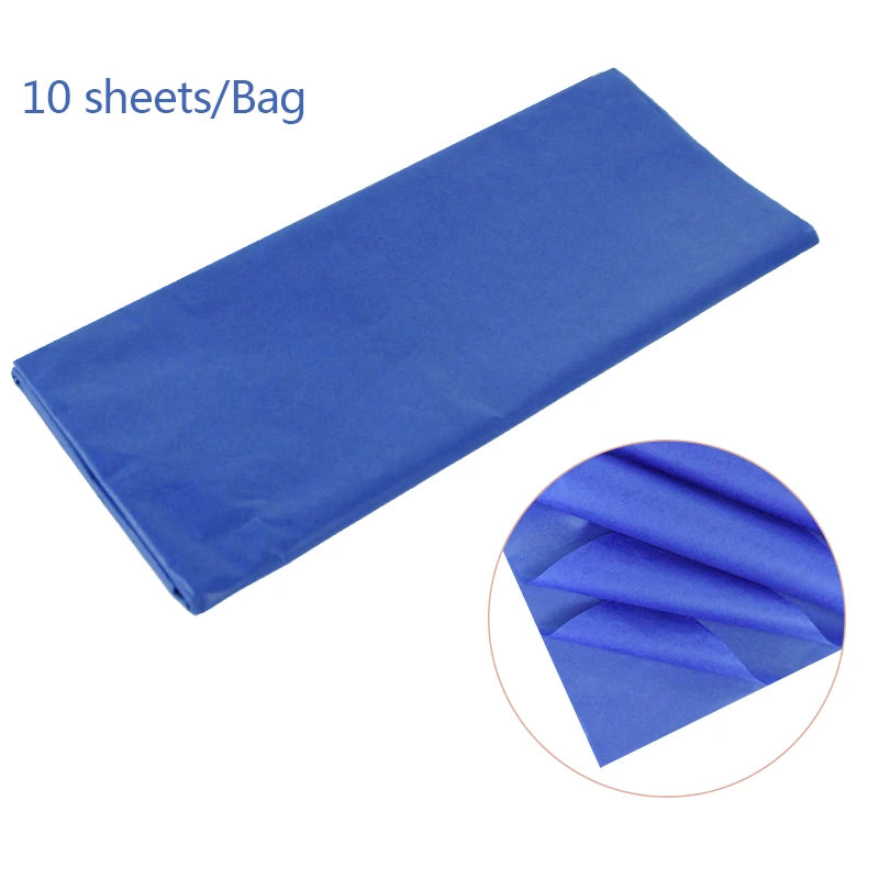 10pcs Unbleached Flower Wrapping Tissue Paper | 65x50cm Wedding Party Gift Wrap additional angle