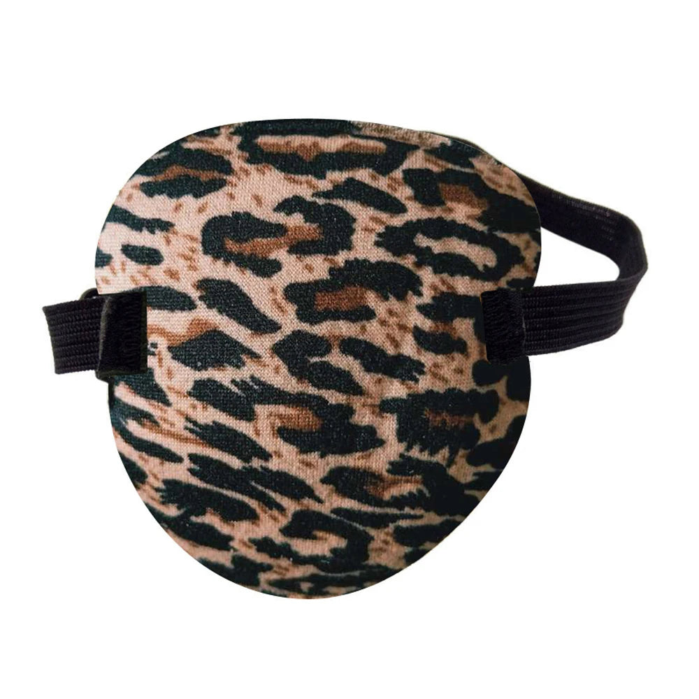 Unisex Black Single Eye Patch | Adjustable Washable Concave Eyepatch for Sleep, Vision close-up view
