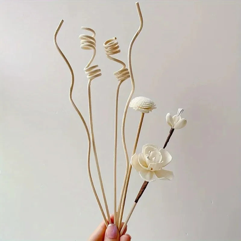 5/6Pcs Flower Fragrance Stick Fireless Aromatherapy Rattan Sticks Fragrance Diffuser | D detail view