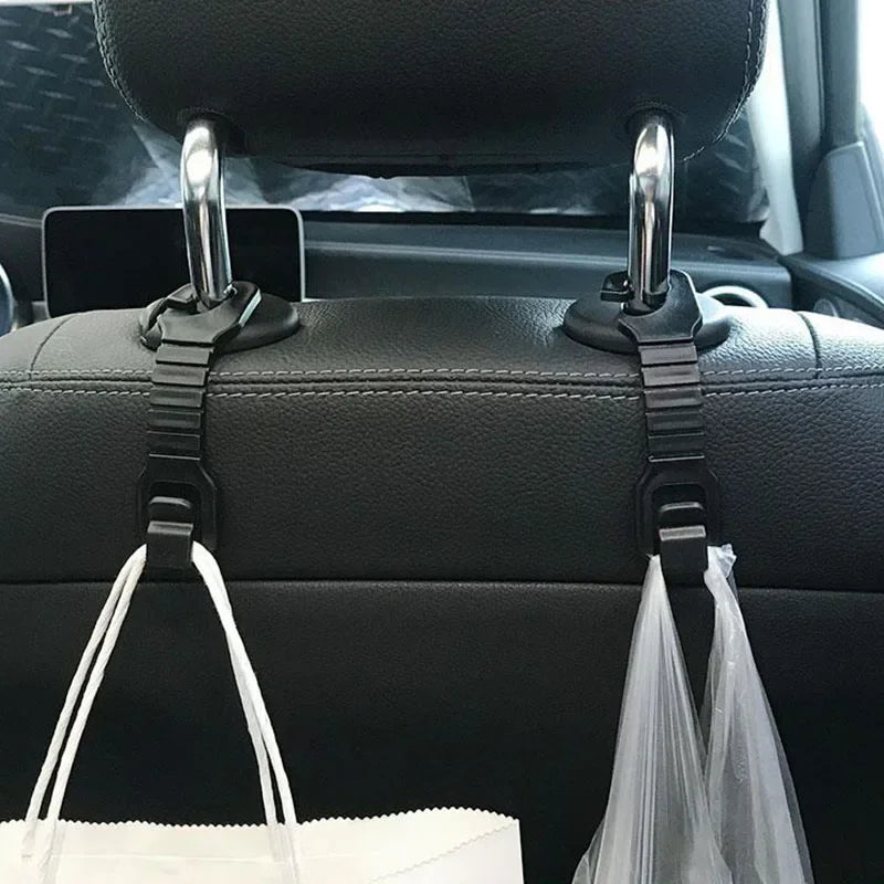 Universal Car Seat Back Hook Headrest Hanger for Bag Pouch Clothes Hanging Hooks Headr close-up view