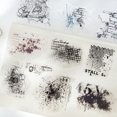 Mr. Paper 100pcs/bag Stacked Pattern Series Notebook Materials Base Large Quantity Stick detail view